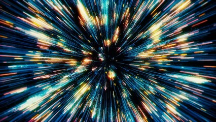 Abstract exploding shapes concept animation