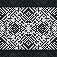 abstract ethnic geometric seamless pattern design for background or wallpaper