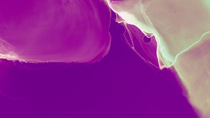 Acid Ink Fluid. Techno concept. Yellow Wavy