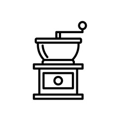  coffee grinder - vector icon