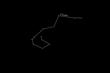 Carina constellation, Cluster of stars, Keel constellation © allexxandarx