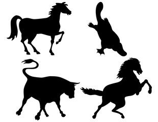 Wildlife Silhouettes