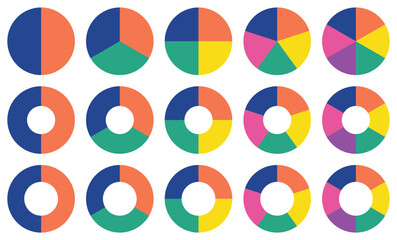pie chart,set of colorful infographic templates illustration,vector.