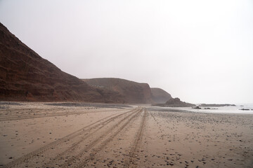 Fototapeta na wymiar legzira beach in morocco