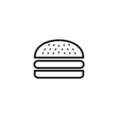 Burger icon vector illustration. burger sign and symbol. hamburger