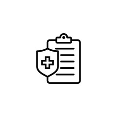 Medical insurance icon vector illustration. health insurance sign and symbol