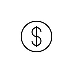 Money icon vector illustration. Money sign and symbol