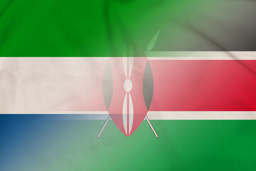 Sierra Leone and Kenya official flag transborder contract KEN SLE