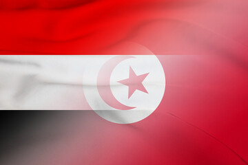Yemen and Tunisia national flag transborder relations TUN YEM