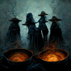 Witches Cauldron Illustration