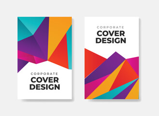 Colorful abstract geometric background design