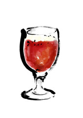 レッドアイ手描きイラスト