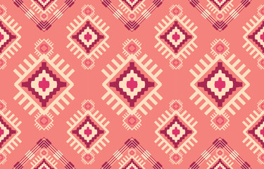 Navajo native american fabric seamless pattern,geometric tribal ethnic traditional background, design elements, design for carpet,wallpaper,clothing,rug,interior,embroidery vector illustration.