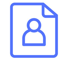 Document File Paper Profile User Icon