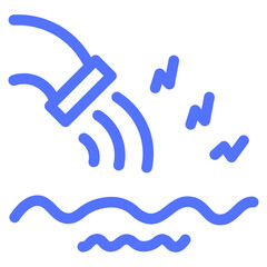 Ecology Pollution Water Icon