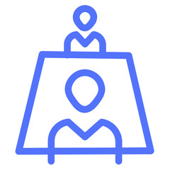 Employee Interview Job Icon