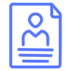 Employee Job Resume Icon
