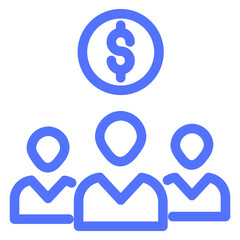 Earning Finance Group Income Profit Team Icon