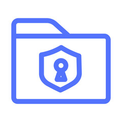 Extension File Folder Lock Secure Security Shield Icon