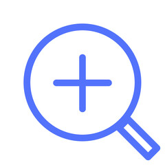 Fototapeta premium Glass In Magnifier Tool Zoom Icon