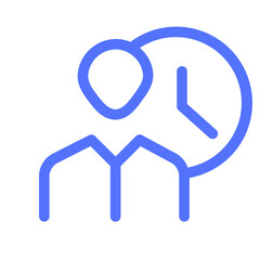 Employee Job Time Icon