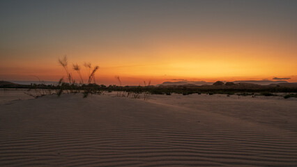 Sand dune sunset