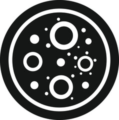 Health bacteria icon simple vector. Petri dish. Medical experiment