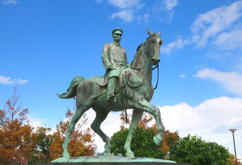 Fototapeta premium 山県有朋像（山口県・萩市）