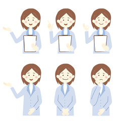 女医の表情各種セット