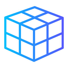 rubik gradient icon