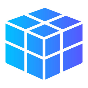 rubik gradient icon