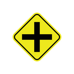 Fototapeta premium Road sign icon vector logo design template