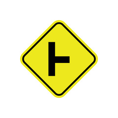 Fototapeta premium Road sign icon vector logo design template