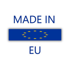 Made in EU vector illustration. European Union