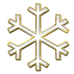 Obraz premium snowflake enamel pin ornament