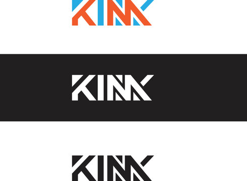 kink special letter typography brand logo initial with special character with classic elegant logo vector