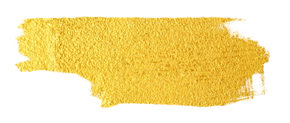 Golden stroke effect brush color painting. Hand drawn brush stroke abstract art.