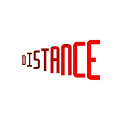 Creative Distance Word Text Style