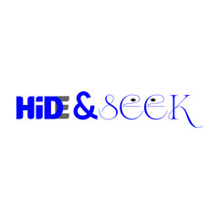 Creative Hide And Seek Word Text Style