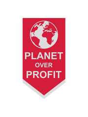 planet over profit Zitat 