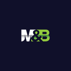 m and b letter logo