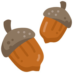 acorn flat icon © supanut