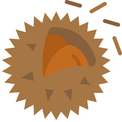 chestnut flat icon