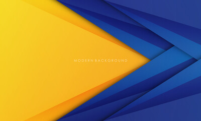 Modern abstract background blue and yellow color