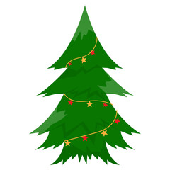 Christmas decorated tree