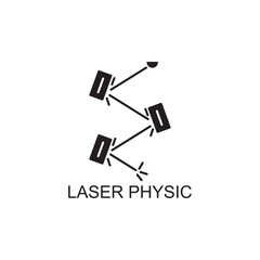 laser physic icon , scanning icon