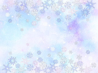 雪の結晶の壁紙イラスト