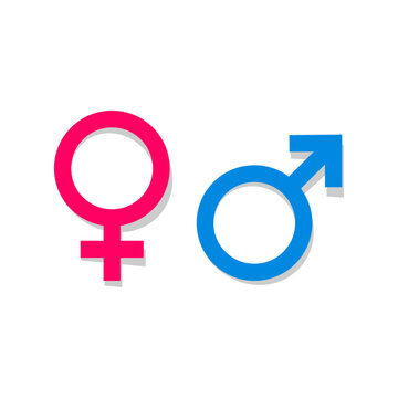 Female and male sex icon. Couple gender icon. Male female icons. Gender symbol vector. Male and female symbols. 