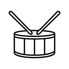 Drum icon. sign for mobile concept and web design. vector illustration