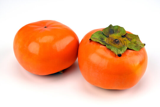 Jiro persimmon that looks flat